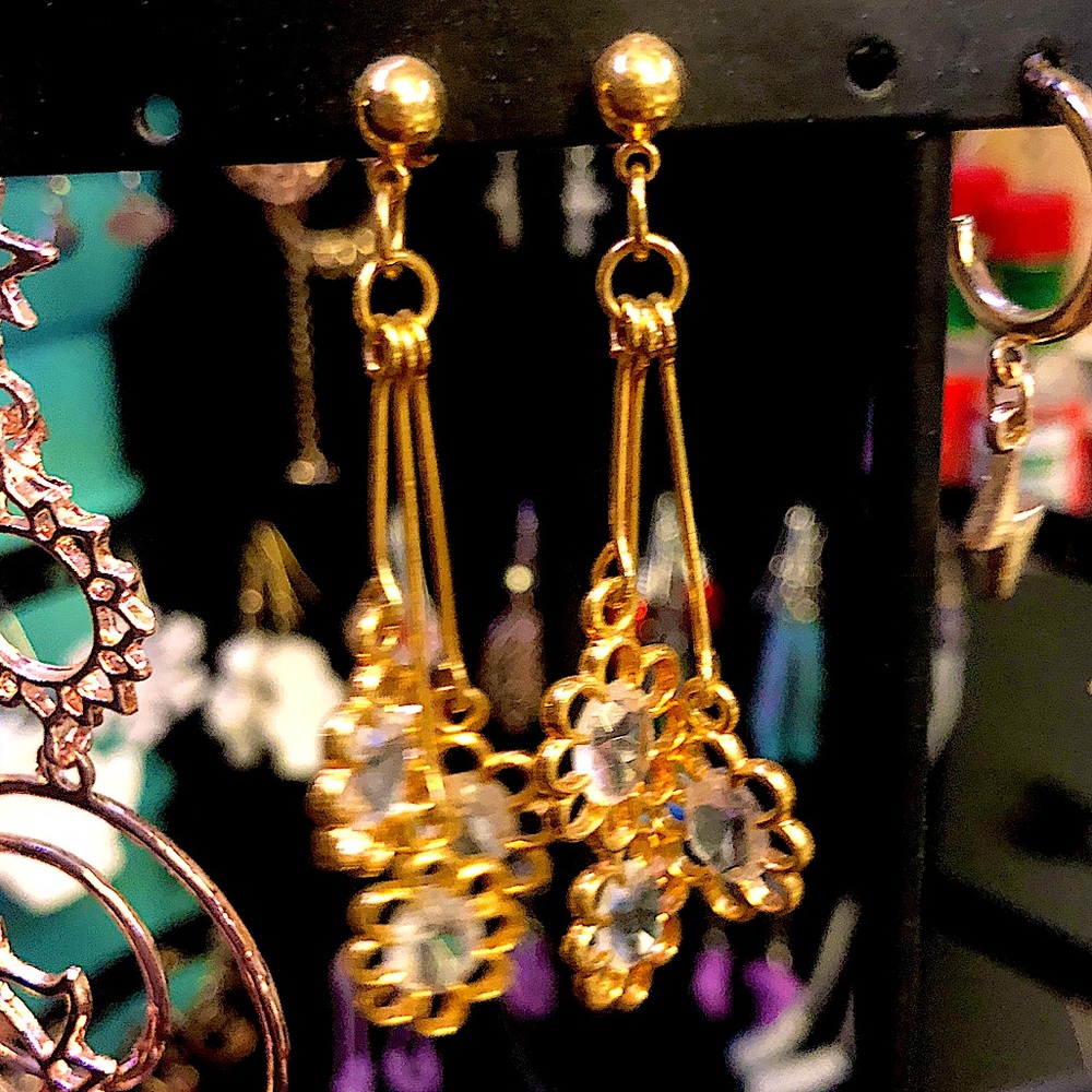 Flower Bundle Drop Earrings